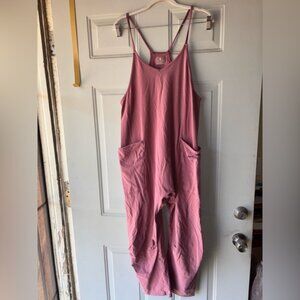 Free People FP Movement mauve Hot Shot onesie size XS